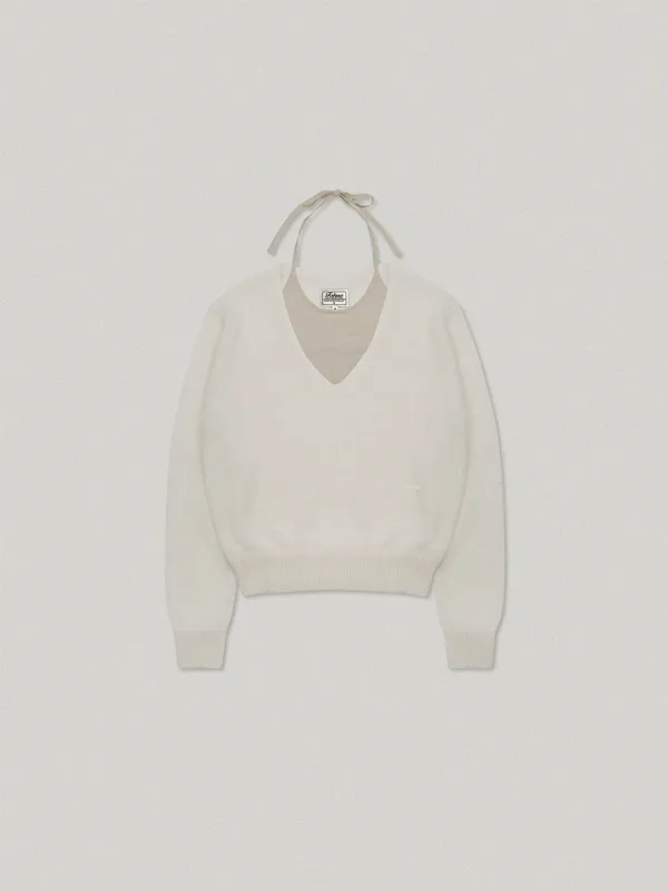 Dose V Neck Knit - Ivory도즈 브이넥 니트