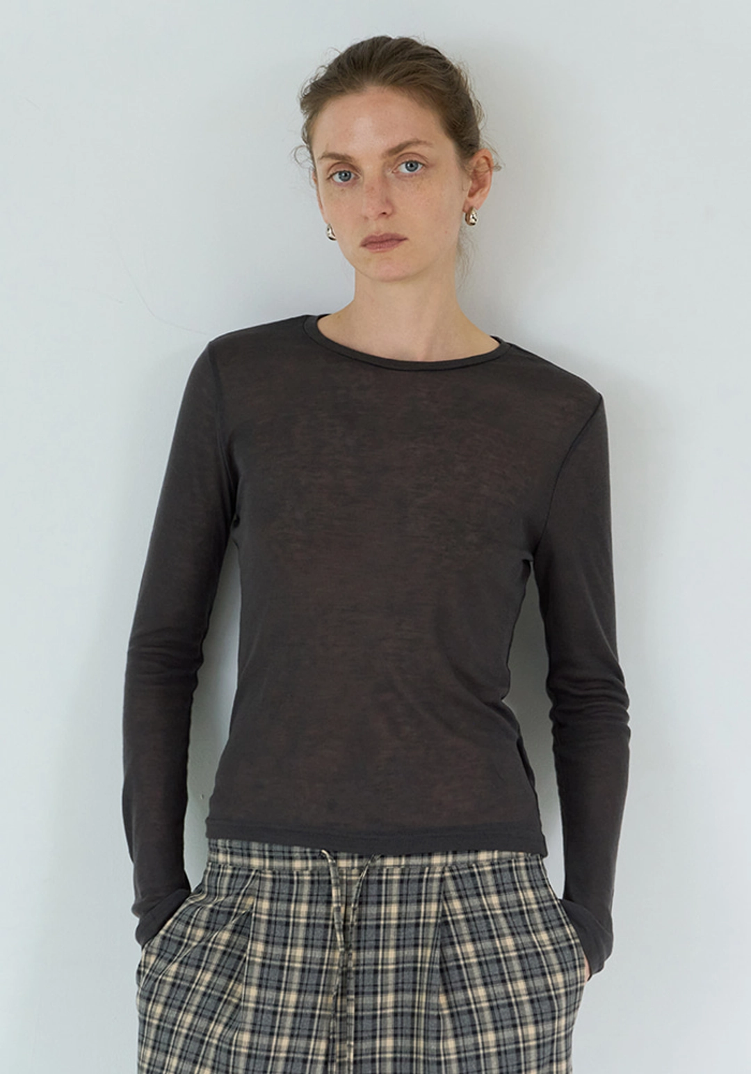 이브세이지 Wool long sleeve (Charcoal) 상품 이미지 2