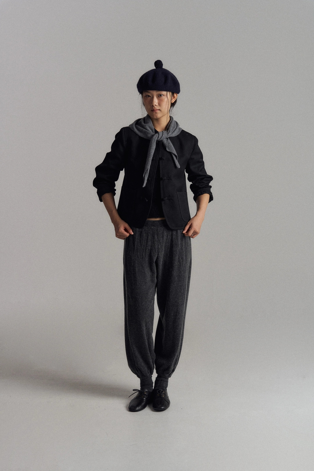 블로어 Pankou Closure Wool Jacket (Black) 상품 이미지 1