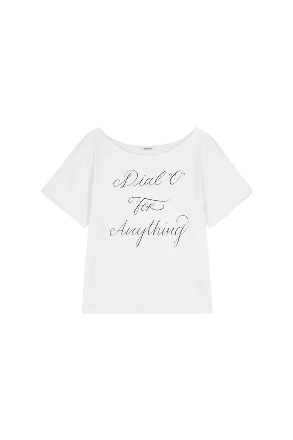 [4th] Dial Off-shoulder T-shirt