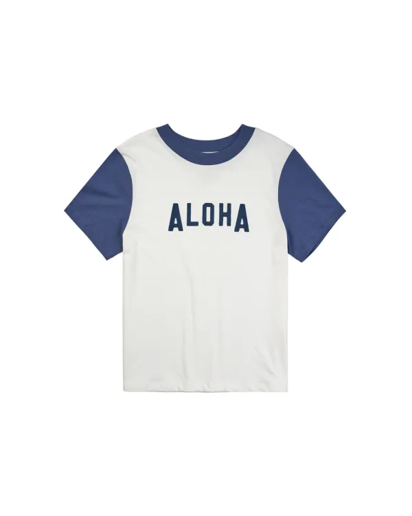 Aloha 2Tone Tee(W)_White