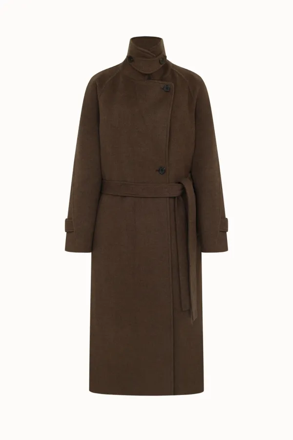 Raglan Long Handmade Coat[LMBFWI24CT701]-Brown Melange