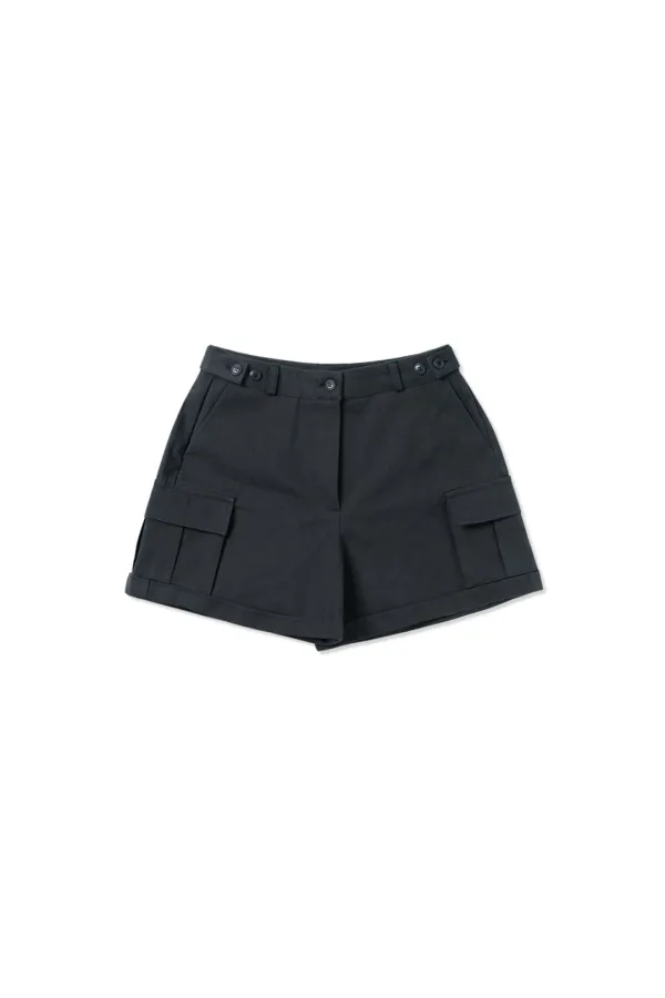 Roll-up cargo shorts_navy
