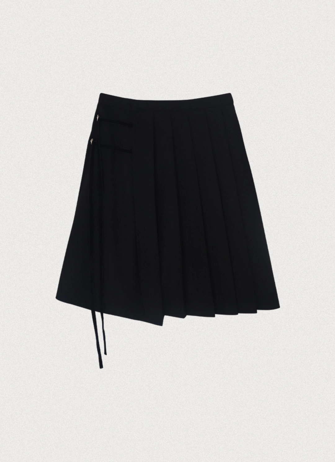 포에토 PLEATS LAYERED SKIRT - BLACK 상품 이미지 1