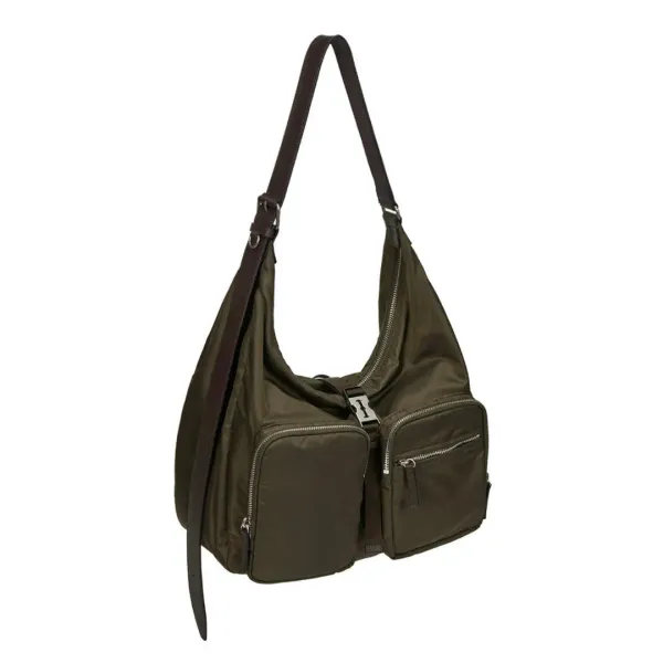 [아울렛] Hey Double Pocket Hobo M (헤이 더블 포켓 호보 미듐) Khaki
