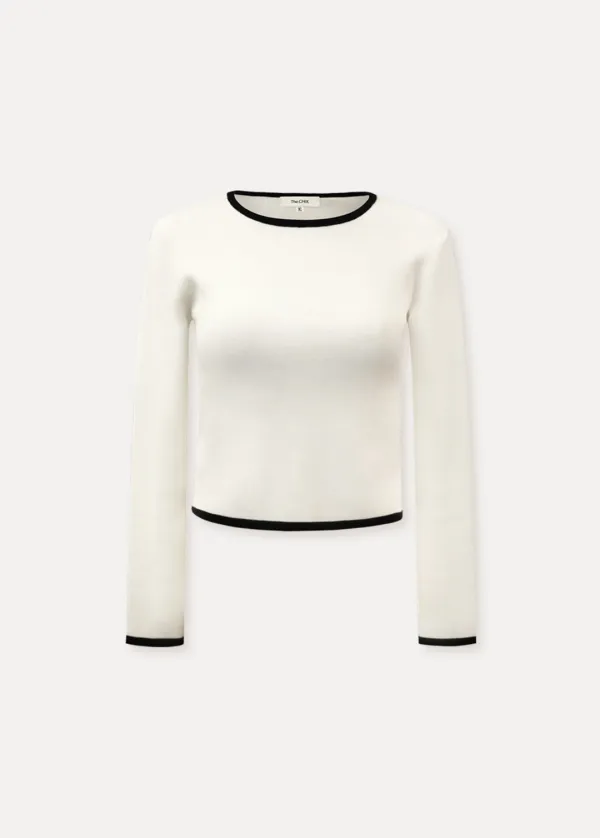 CHIXLABEL H 엘랑 아웃라인 니트