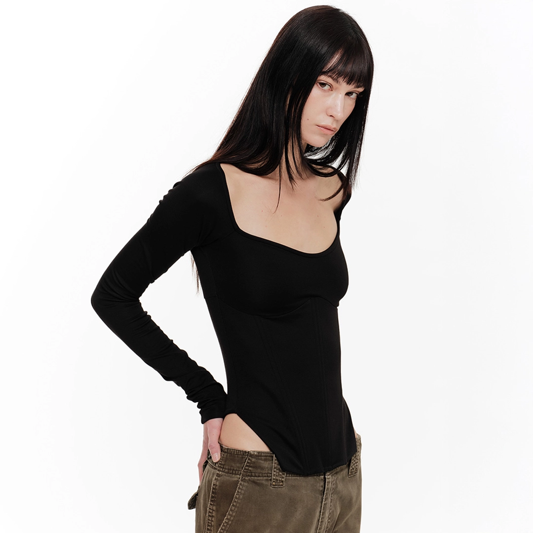 2000아카이브 EL CORSET TOP (BLACK) 상품 이미지 2