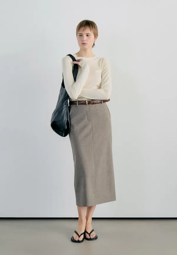 ORDINARY LONG SKIRT - SAND BEIGE