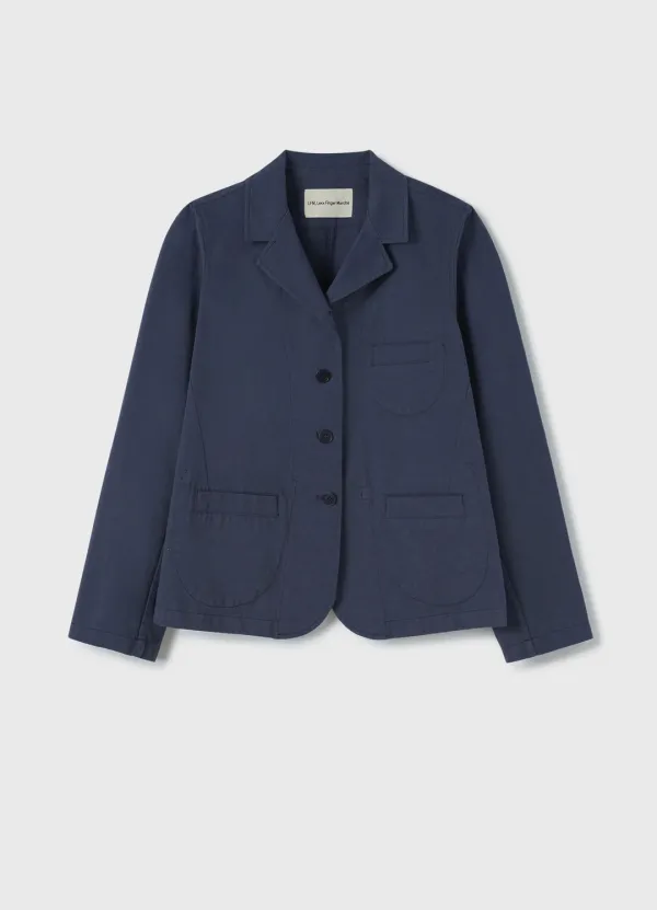 Cotton 3-Pocket Jacket / Washed Blue