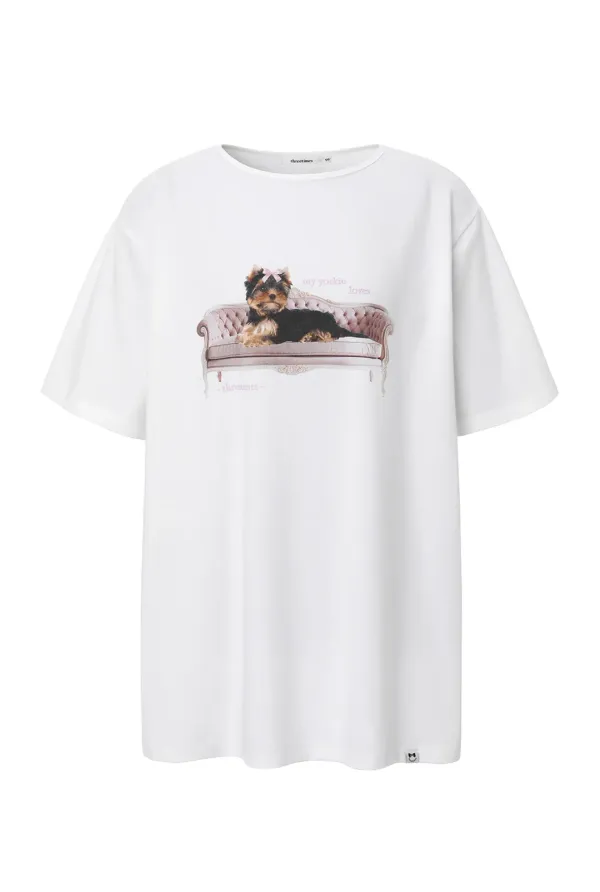 Ribbon yorkie tee