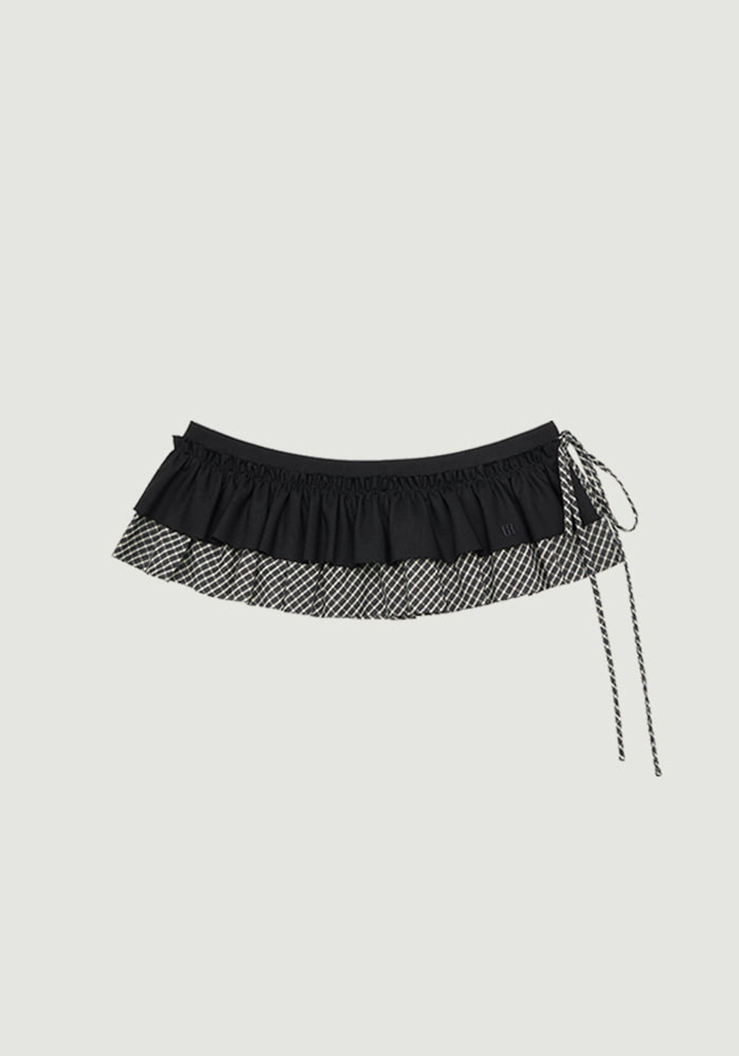 그로브 SOLENE CHECK LAYERED SKIRT 상품 이미지 3