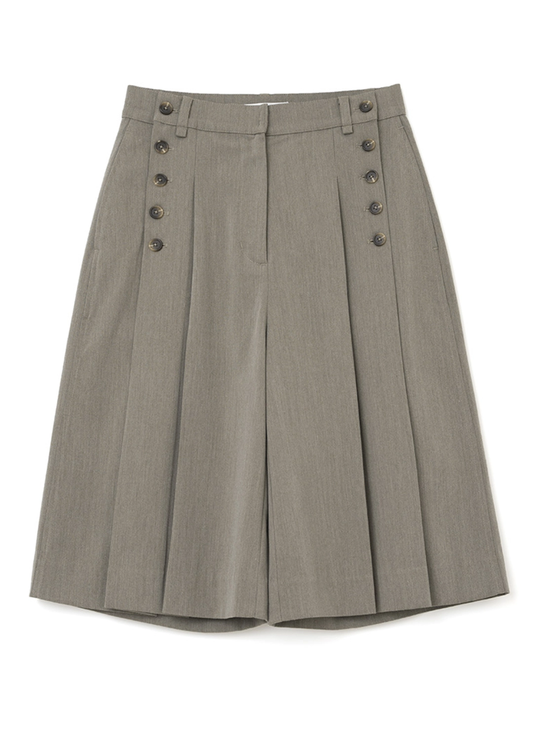 밀로 우먼 Wide Tuck Culotte Pants [Brown] 상품 이미지 3