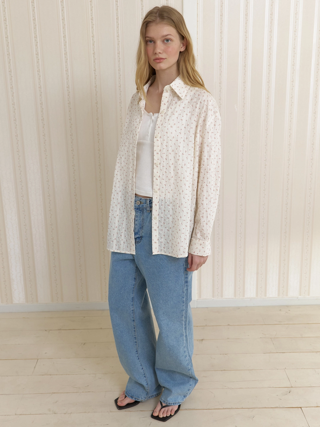 어몽 A SPRING BLOSSOM SHIRT_PINK 상품 이미지 3