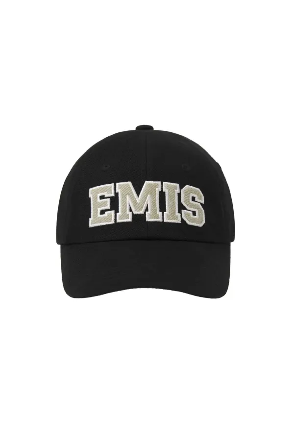 TWILL CAPITAL LOGO BALL CAP-BLACK