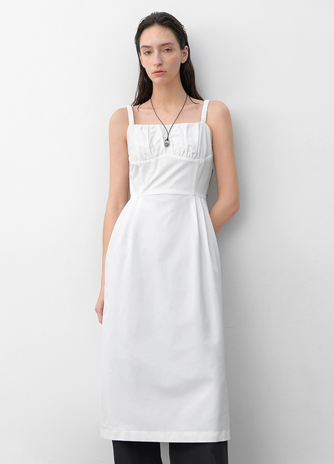 아뜰리에 나인 (OP-6272)ISLA SHIRRING TUCK DRESS 상품 이미지 3
