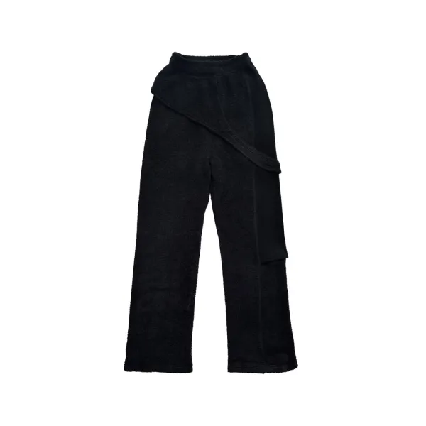 AW24 LAYERED BANDING TROUSERS (BLACK)