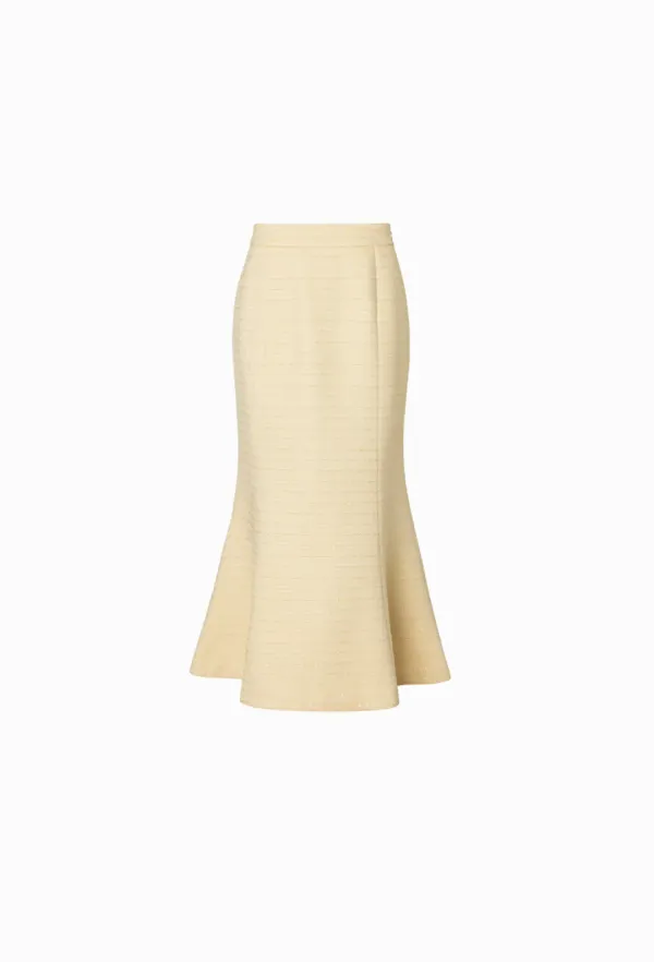 Bianca Tweed Skirt (Yellow)