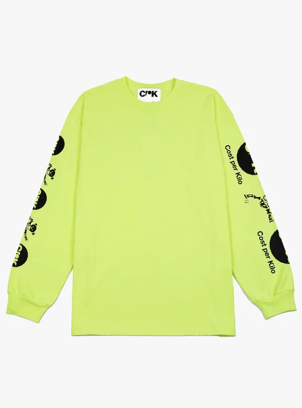 DEAD BEAR L/S - NEON GREEN
