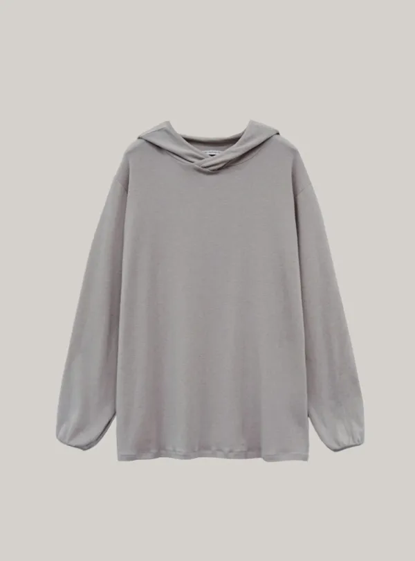 Hood T-shirt (blush gray)