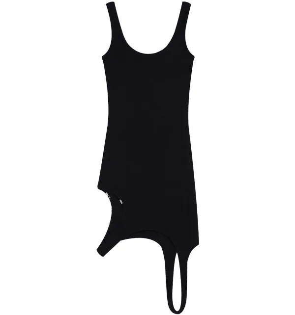 Asymmetric dress (Black)