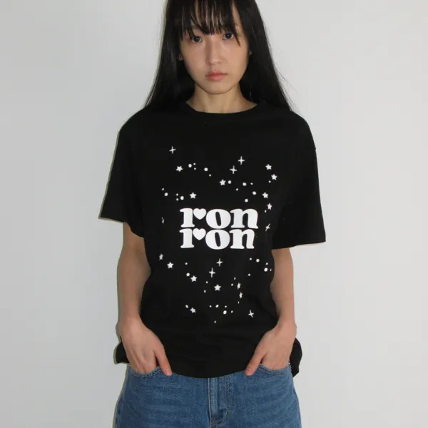 MILKY WAY BASIC FIT T SHIRT BLACK