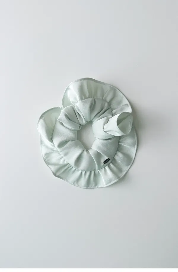 Ruffle Scrunchie (Mint)