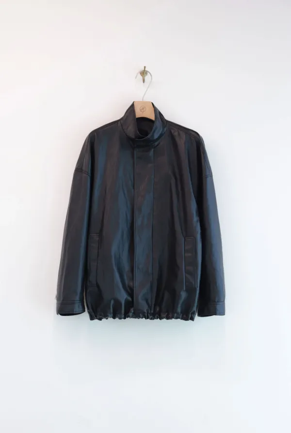 ANTONE LEATHER JUMPER (BLACK)