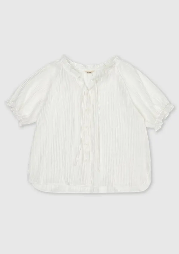 Frill blouse (White)