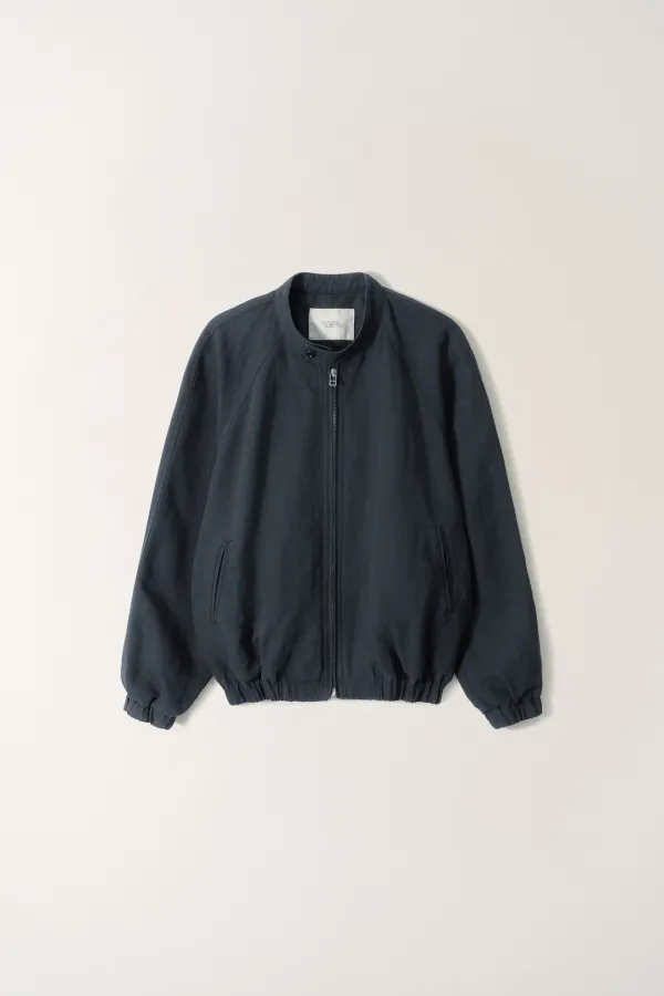 2ND / Milo linen blouson (Navy)