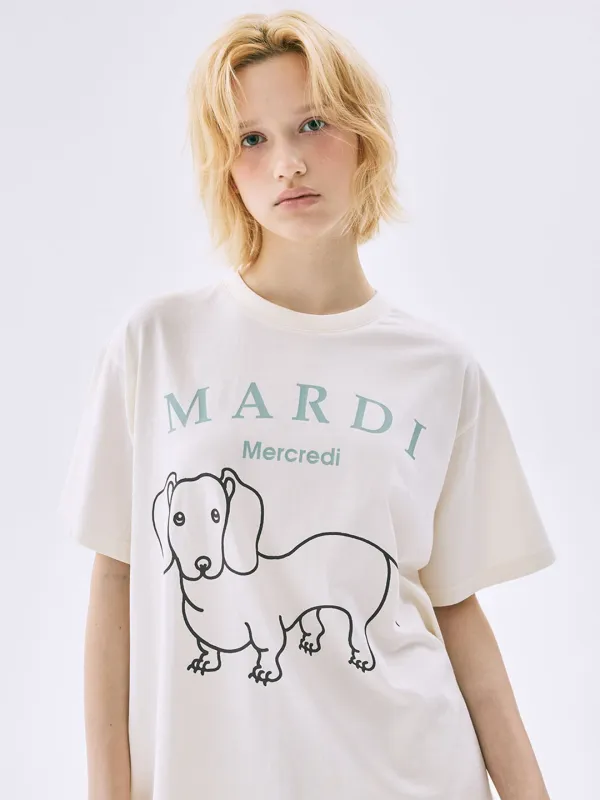 [6/9 순차배송] TSHIRT DDANJI CH.06_CREAM MOSSGREEN