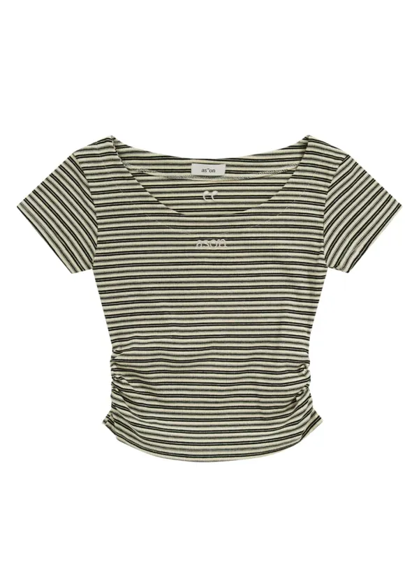 RAIL STRIPE TEE / IVORY