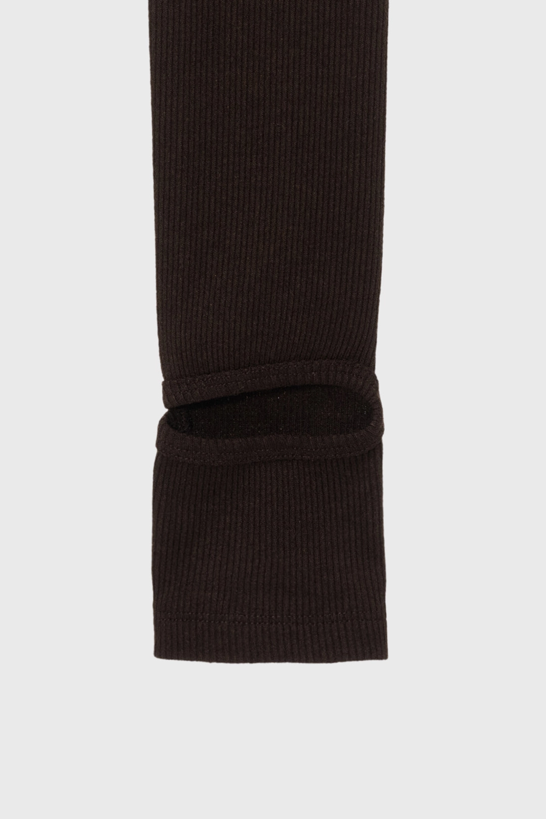 모노하 [Exclusive] Ribbed tights (brown) 상품 이미지 2
