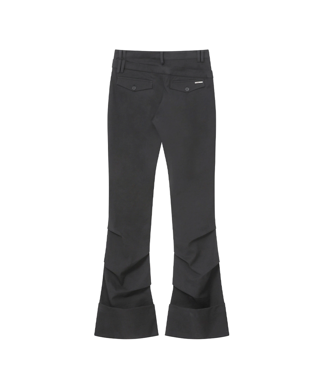 미세키서울 [레이 PICK] Two line layered folding pants CHARCOAL 상품 이미지 2