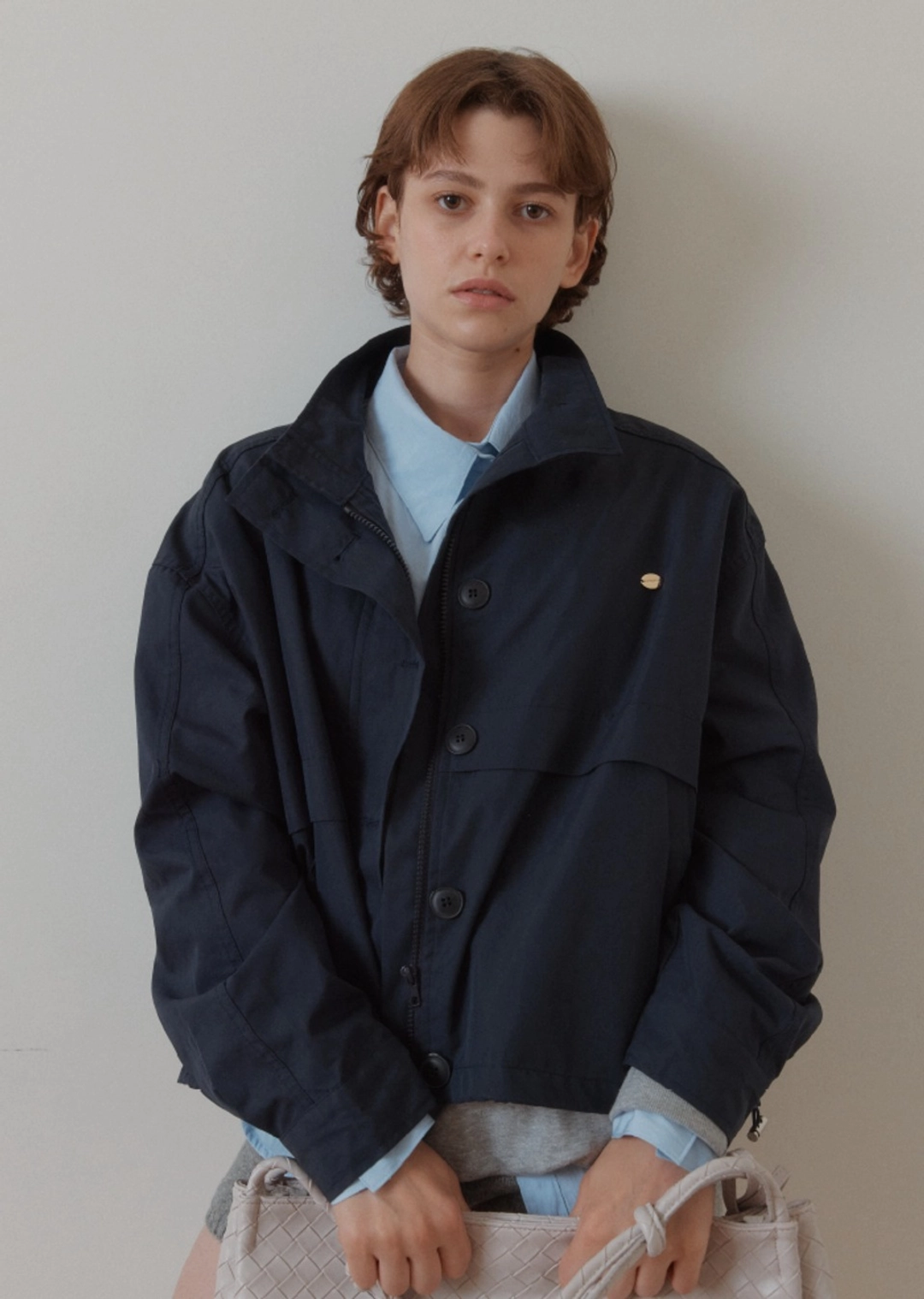 아노에틱 ANC MULTI POCKET HARRINGTON JACKET_NAVY 상품 이미지 1