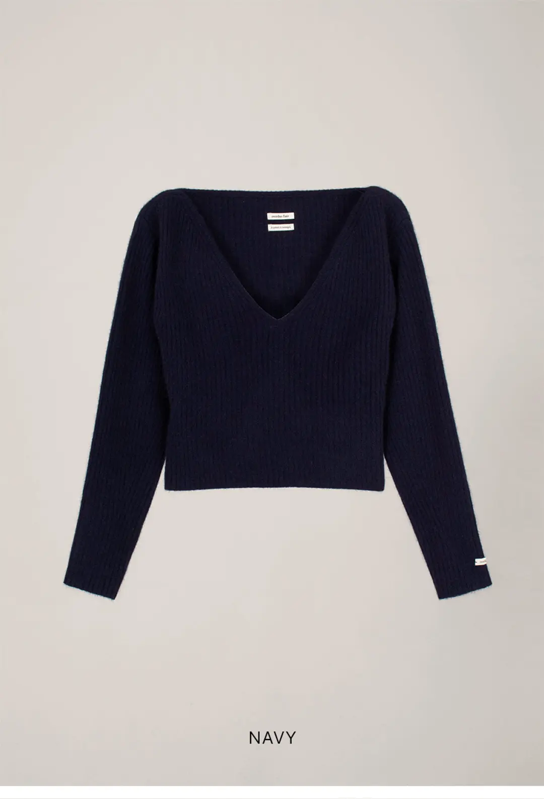 오버듀플레어 RACCOON VOLUME KNIT_NAVY 상품 이미지 3