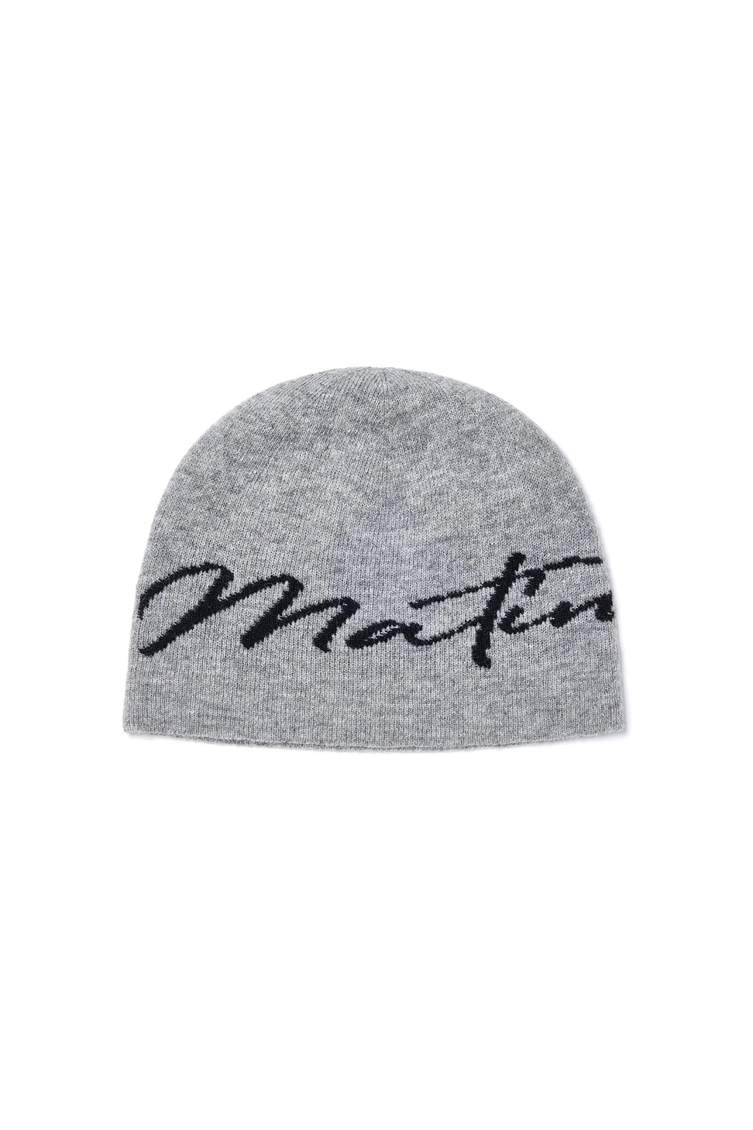 마뗑킴 MATIN LOGO SCRIPT BEANIE IN GREY 상품 이미지 2
