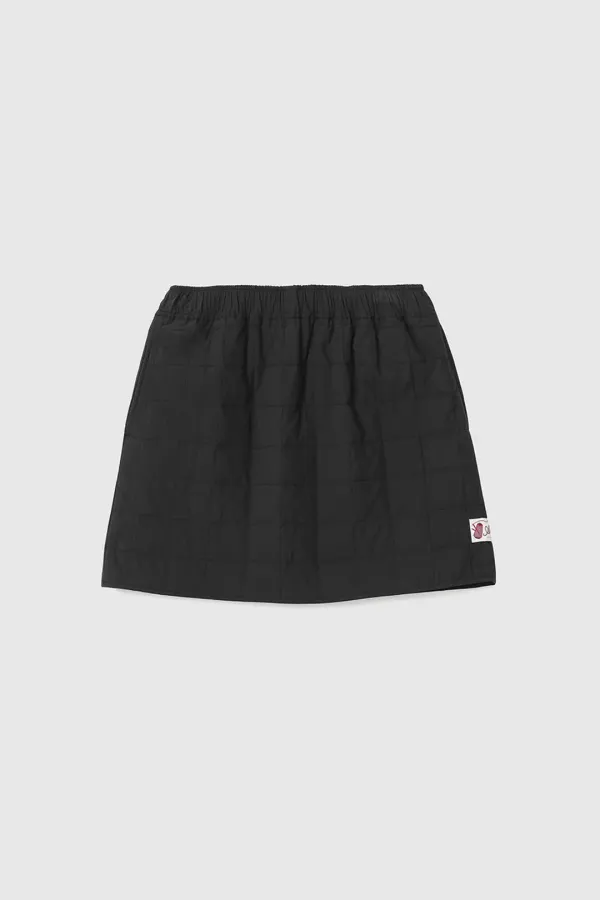 에스코우 퀼팅 미니 스커트 (Black)