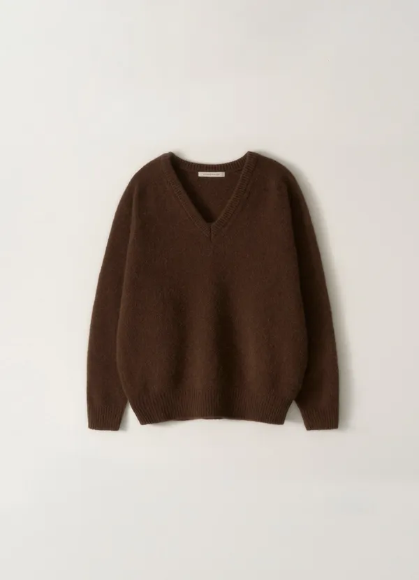 4TH / Pound alpaca sweater (Choco)