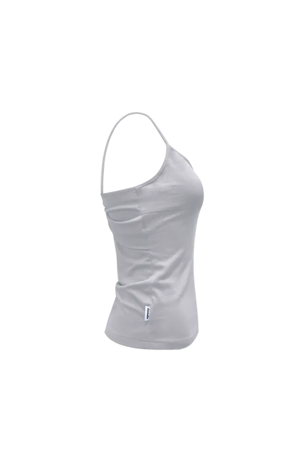 FLUTTER BACK SLEEVELESS (LAVENDER GRAY)