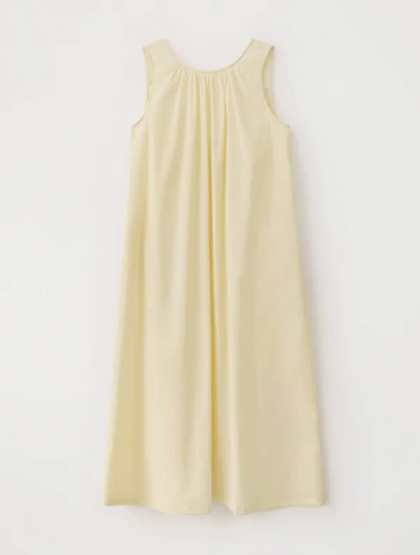 Thea Shirring Maxi Dress (Yellow)