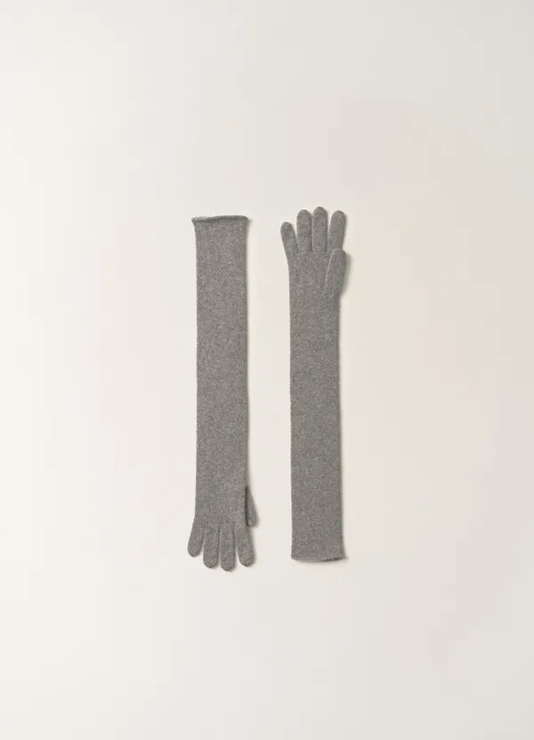 2ND / Bisou baby alpaca gloves (Light gray)