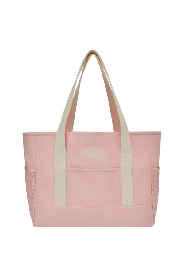 CANVAS SHOULDER BAG-LIGHT PINK