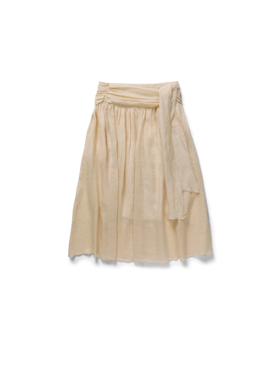 Almond strap skirt_beige