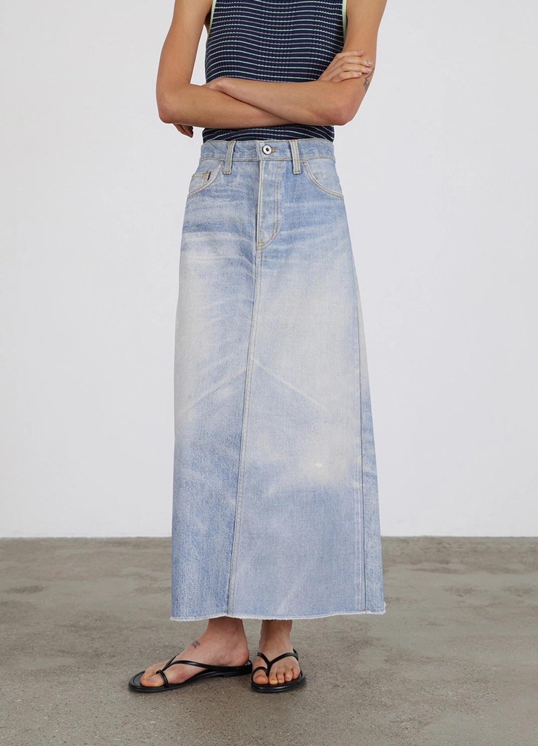 르바 Digital-Print Relaxed Skirt - Digital Print 상품 이미지 2