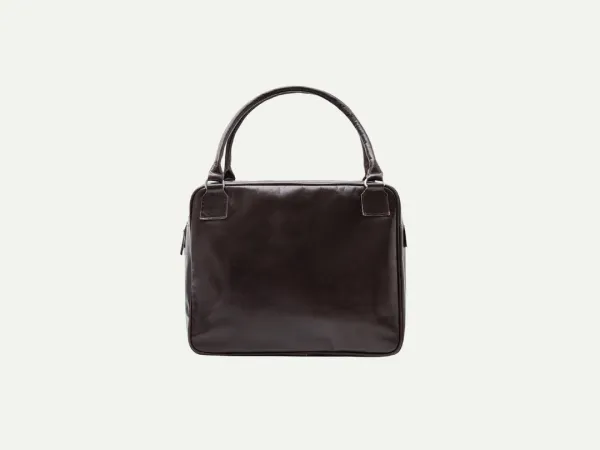 Via Square leather bag (Wine brown)