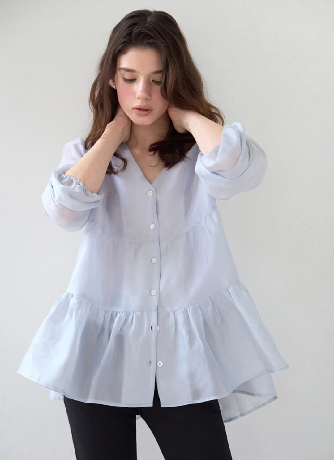 오디에스 [2nd 재입고] Cancan Blouse (Ivory) 상품 이미지 2