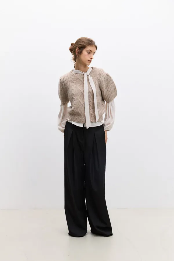 Sofy Knit Top / Brown