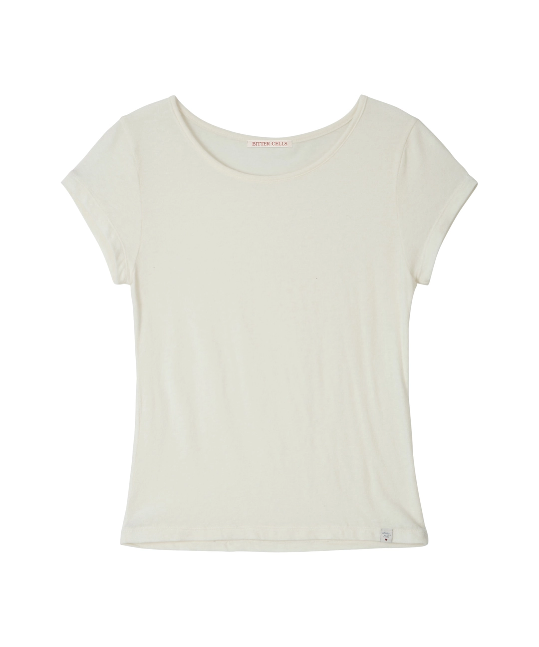 비터셀즈 Essential Angora Half Tee-Ivory 상품 이미지 1