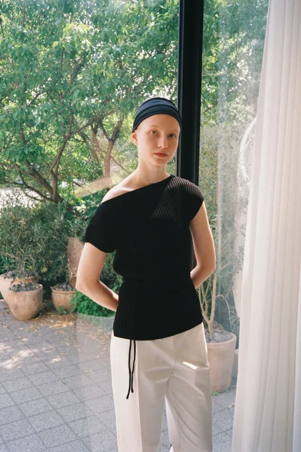 [2nd] Claire Boat-neck Knit (black)