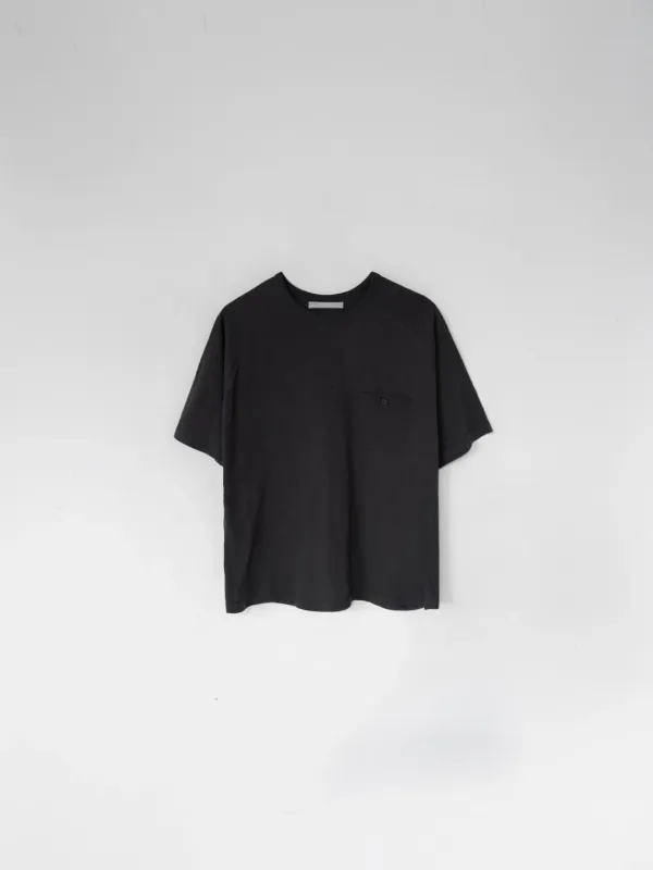 Button Pocket Tee (Charcoal)